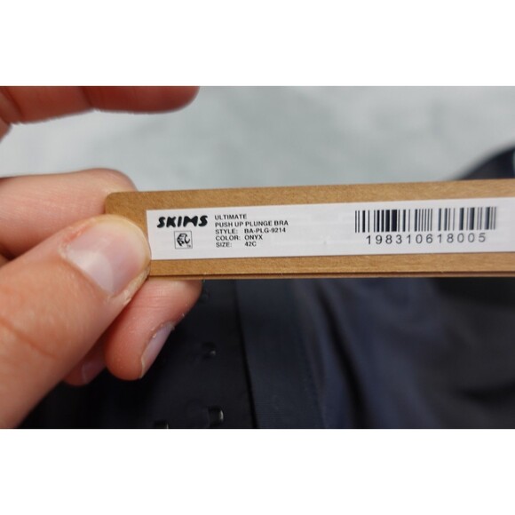 Skims 42C Onyx Ultimate Push Up Plunge Bra BA-PLG-9214 NWT - Picture 6 of 8